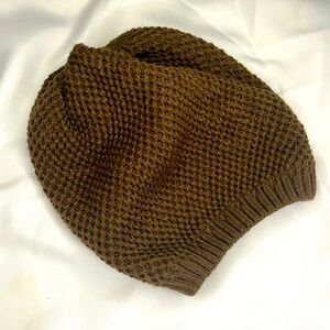 New Brown Knitted Hat neutrals for fall